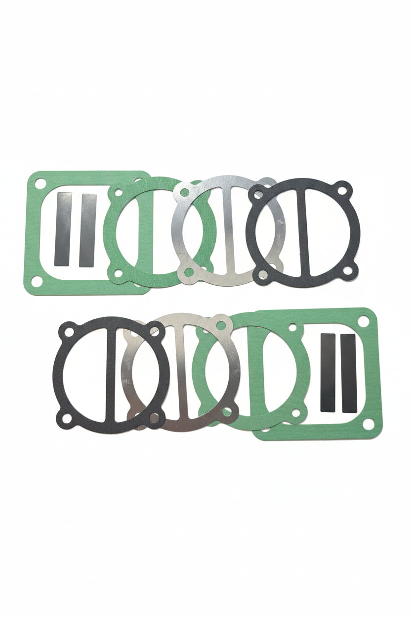 Kit reparatie pompe compresor de 65 mm model V2065, kit pentru 2 pistoane garnituri si supape Imagine secundară a produsului