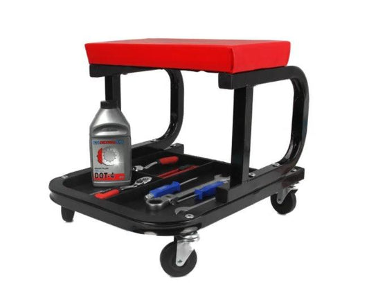 Scaun pt mecanic atelier auto mobil cu tava - Bjc tools