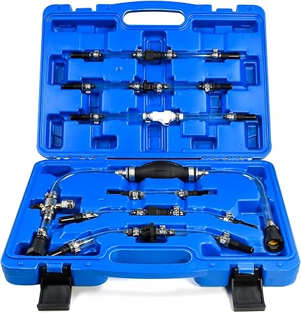 Kit universal pompa manuala amorsare si aerisire sisteme alimentare diesel - Conectori rapizi - Bjc tools