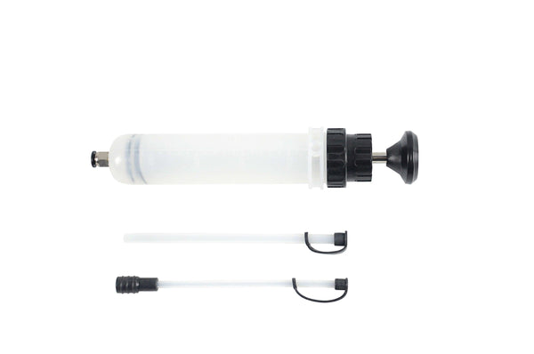 Pompa manuala tip seringa pentru transfer fluide - 200 ml, Plastic Compozit - Bjc tools