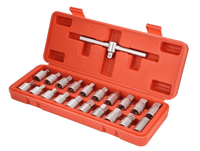 Set chei cu maner T, 21 piese, otel crom-vanadiu, pentru schimb ulei auto - Bjc tools