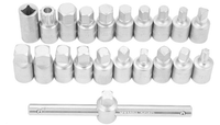 Set chei cu maner T, 21 piese, otel crom-vanadiu, pentru schimb ulei auto - Bjc tools