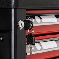 Dulap de service cu 6 sertare echipat cu 183 piese