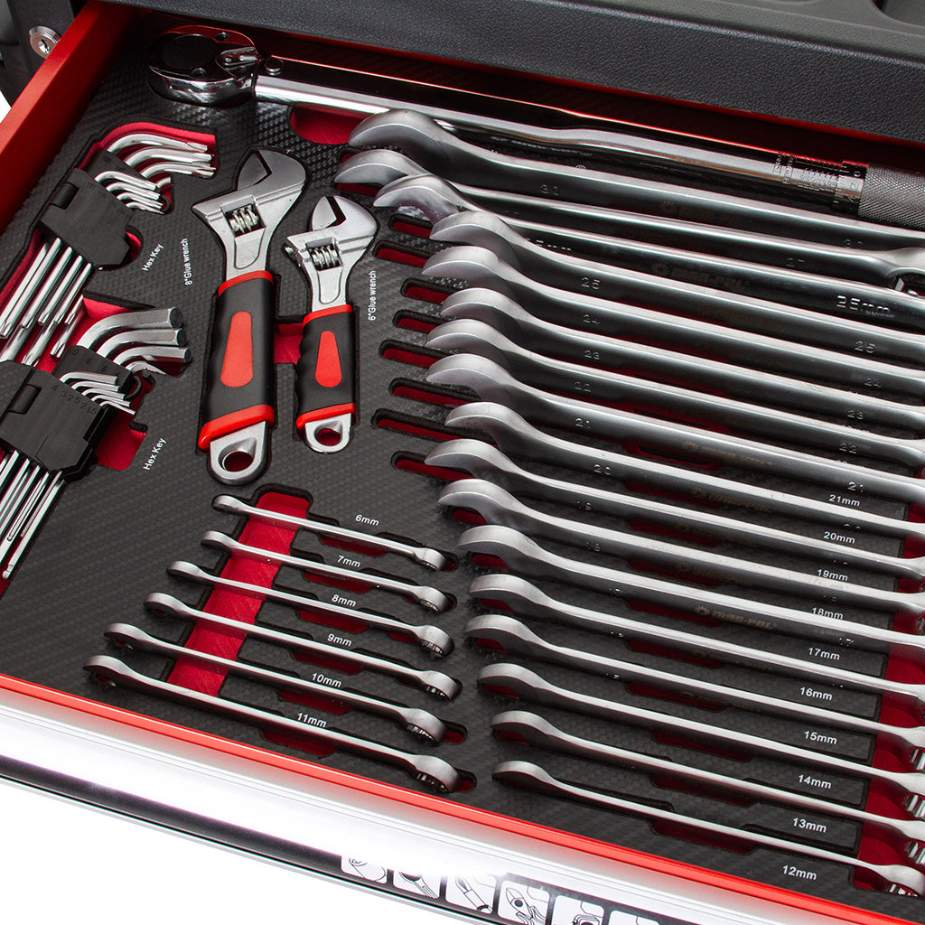 Dulap de service cu 6 sertare echipat cu 183 piese