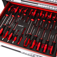 Dulap de service cu 6 sertare echipat cu 183 piese