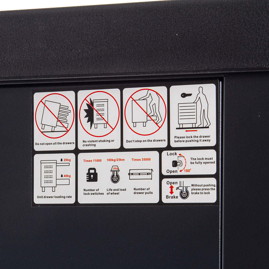 Dulap profesional cu 7 sertare gol