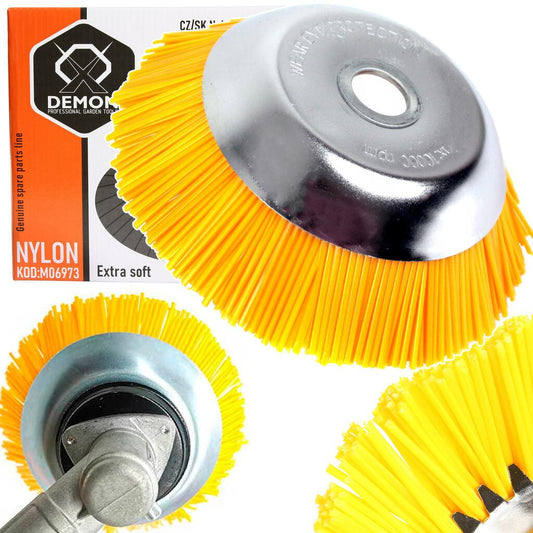 Perie rotunda de nailon 200 mm pentru curatarea suprafetelor - Bjc tools