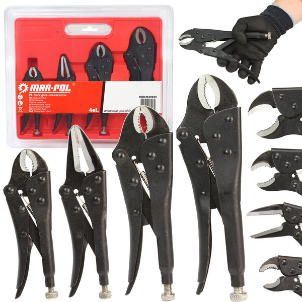 Set clesti autoblocanti 4 piese 125-250 mm - Bjc tools
