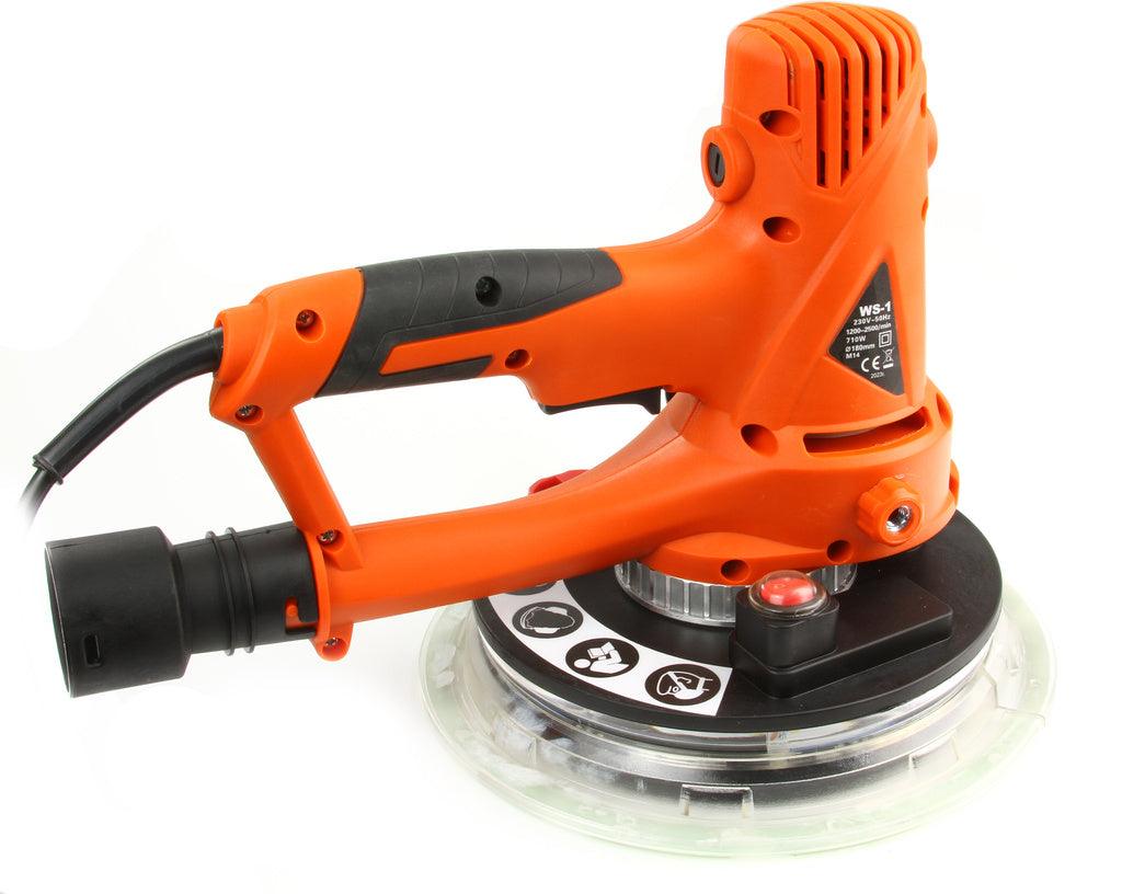 SLEFUITOR PERETI CU ASPIRATIE 710W LED 180MM - Bjc tools