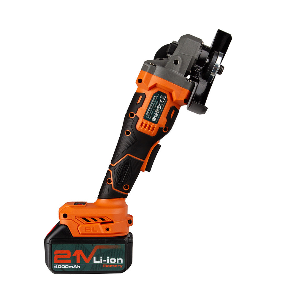 Flex 125mm cu 2 acumulatori 21V, 900 Wati, 10000rpm Motor Brushless