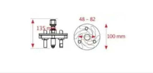 Presa fulie curea distributie reglabilă profesionala 48-82mm