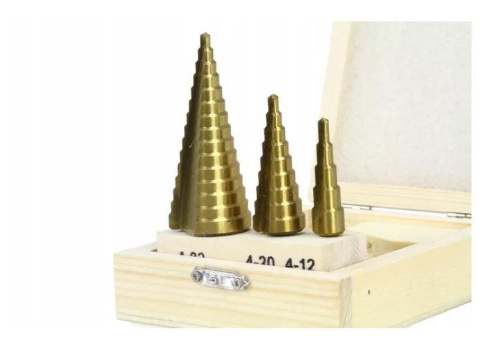 Set burghiu conic 3 piese hss titan - Bjc tools Imagine principală a produsului