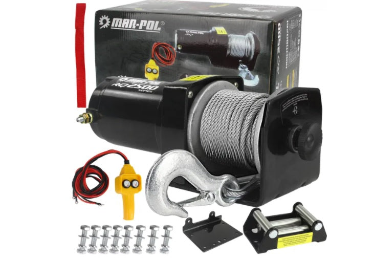 Troliu auto atw quad 2500Lb 1133Kg electric - Bjc tools Imagine principală a produsului