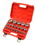Set de tubulare bi-hexagonal  8-36MM 1/2" – 21 piese