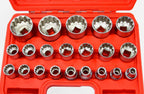 Set de tubulare bi-hexagonal 8-36MM 1/2" – 21 piese - Bjc tools