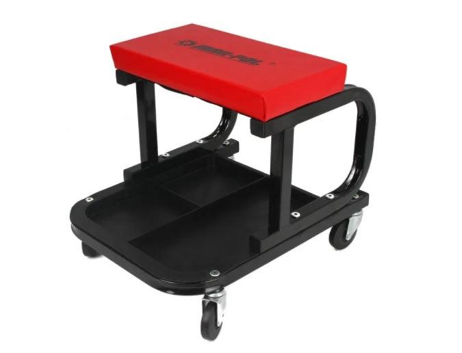 Scaun pt mecanic atelier auto mobil cu tava - Bjc tools