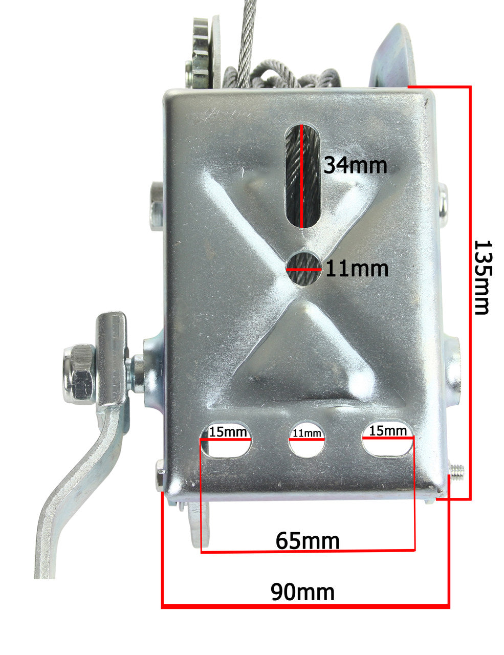 Troliu vinci manual 454 kg 1000 Lbs 450 kg 10 m