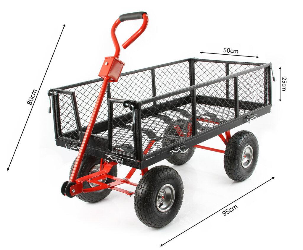 Carucior de gradina metalic 400 kg 120 Litri Imagine secundară a produsului