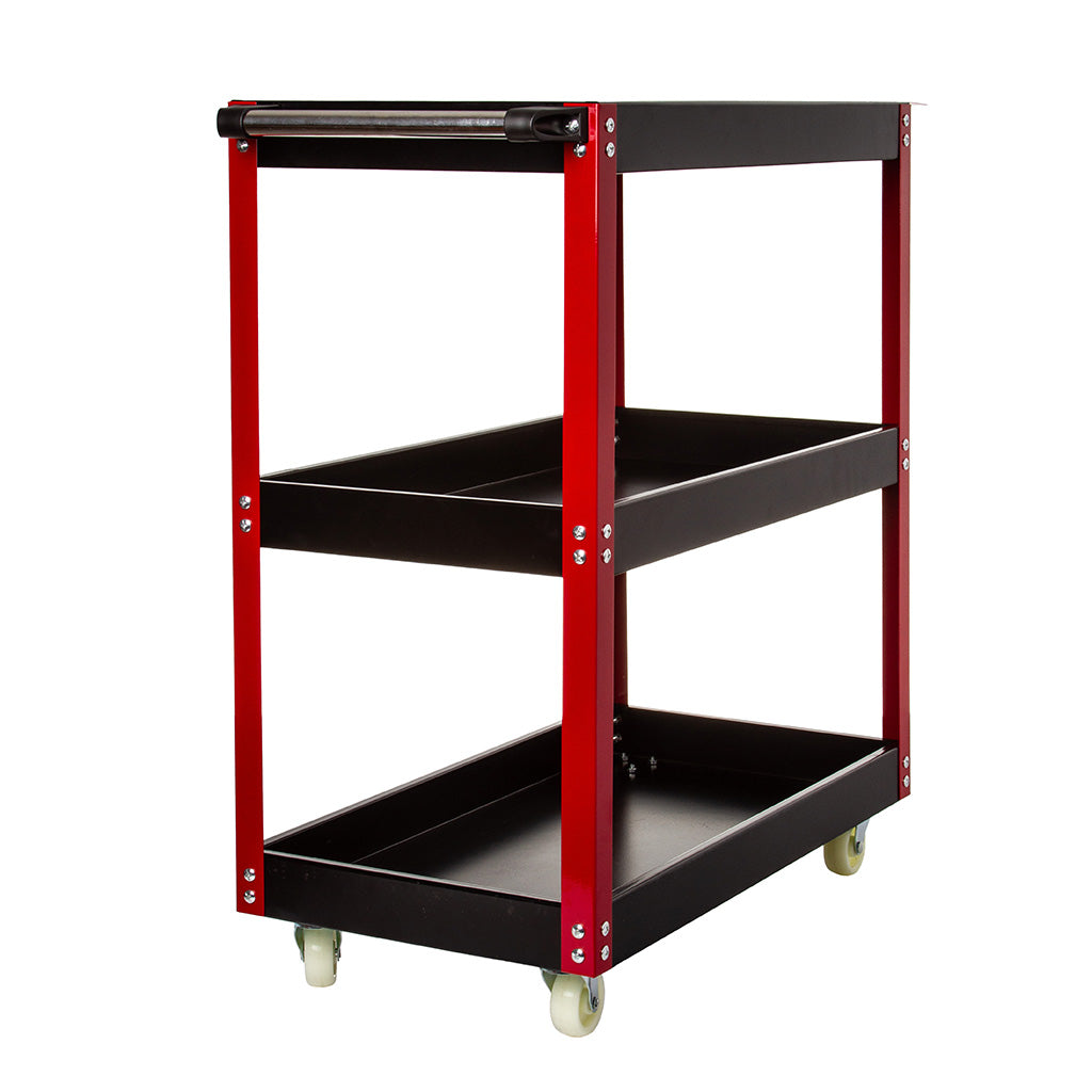 Cărucior metalic cu 3 rafturi 136 kg