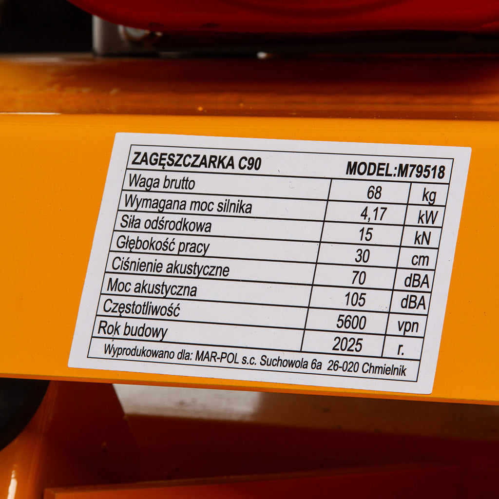 Compactor Placa compactoare 68 kg 4.17 CP 15kN Benzina