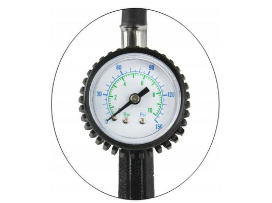 Pistol cu manometru pentru umflat roti