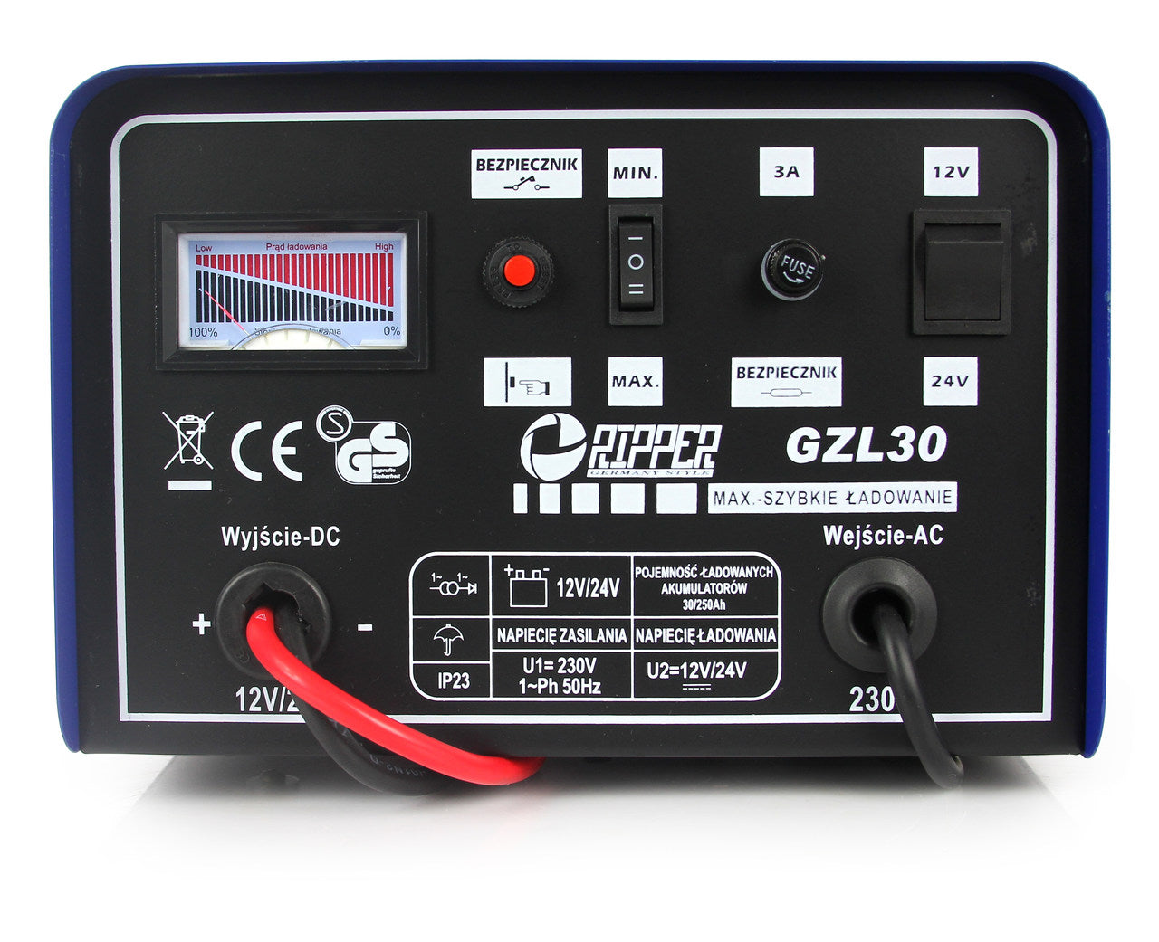 Redresor baterii auto 12/24 v cu functie de încărcare rapida