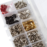 SET ACCESORII MONTAJ  IT/PC/LAPTOP | 228 buc. - Kit de șuruburi și distanțiere pentru montaj PC.