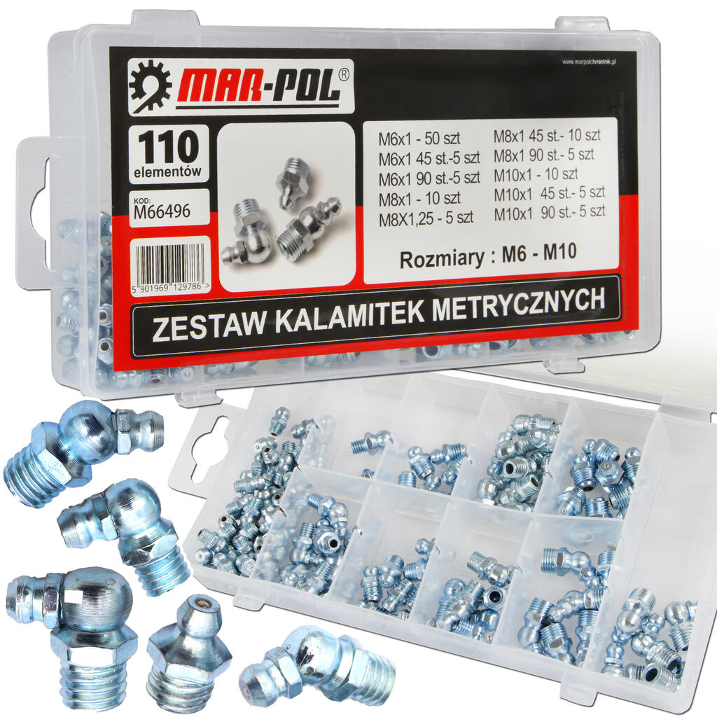 Set nipluri de gresare metrice 110 buc