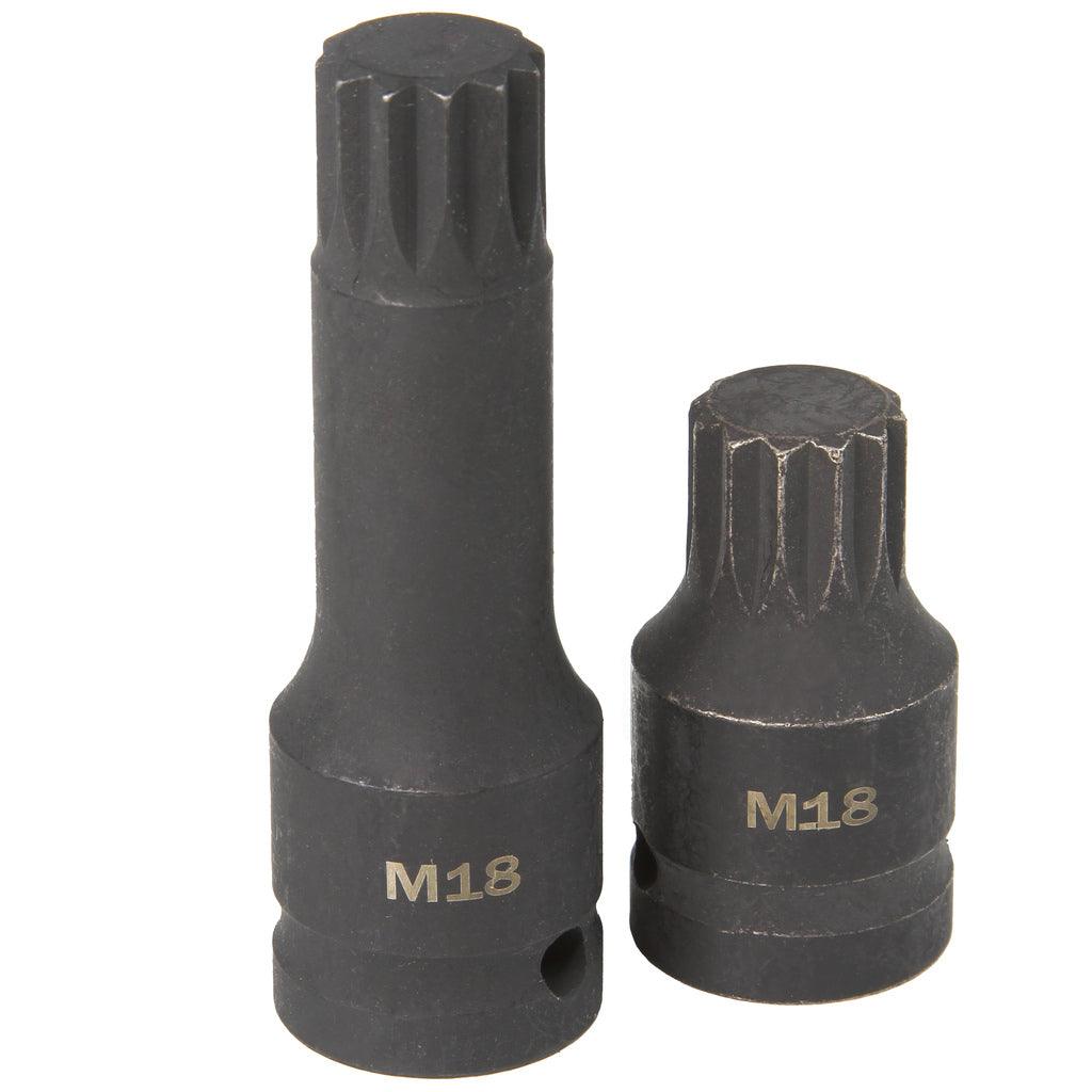 Set chei tubulare impact, M14-M18 mm, 1/2 , 6 bucati - Bjc tools