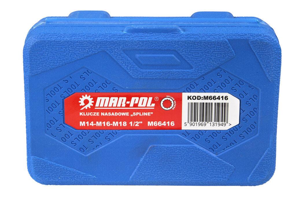 Set chei tubulare impact, M14-M18 mm, 1/2 , 6 bucati - Bjc tools