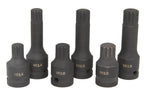Trusa cu biti Spline de impact M14-M16-M18 antrenare 1/2"6 piese - Bjc tools