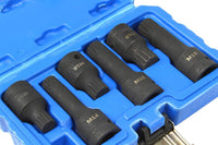 Trusa cu biti Spline de impact M14-M16-M18 antrenare 1/2"6 piese - Bjc tools