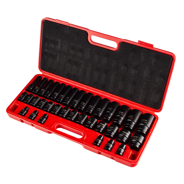 SET CHEI TUBULATE DE IMPACT  1/2" 8-32mm 35 buc
