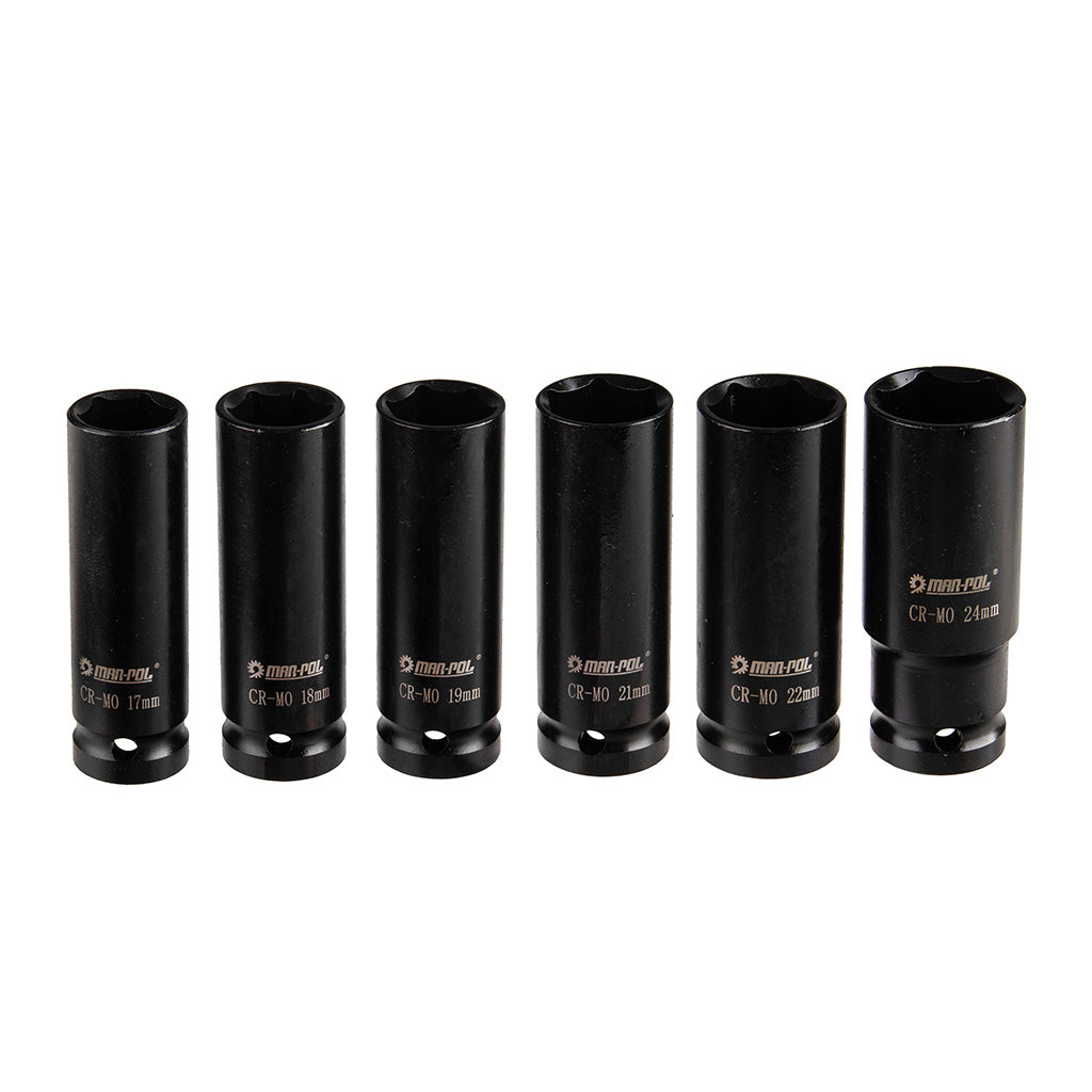 SET CHEI TUBULATE DE IMPACT  1/2" 8-32mm 35 buc