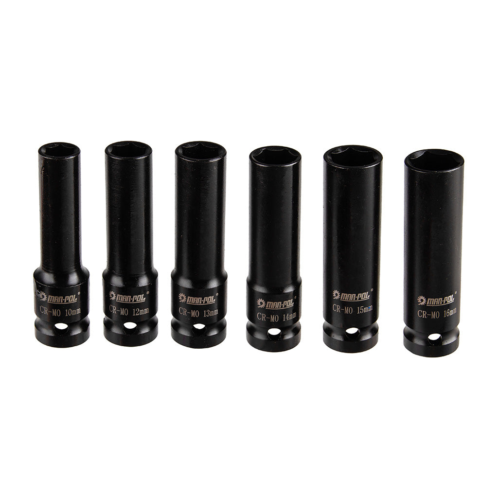 SET CHEI TUBULATE DE IMPACT  1/2" 8-32mm 35 buc