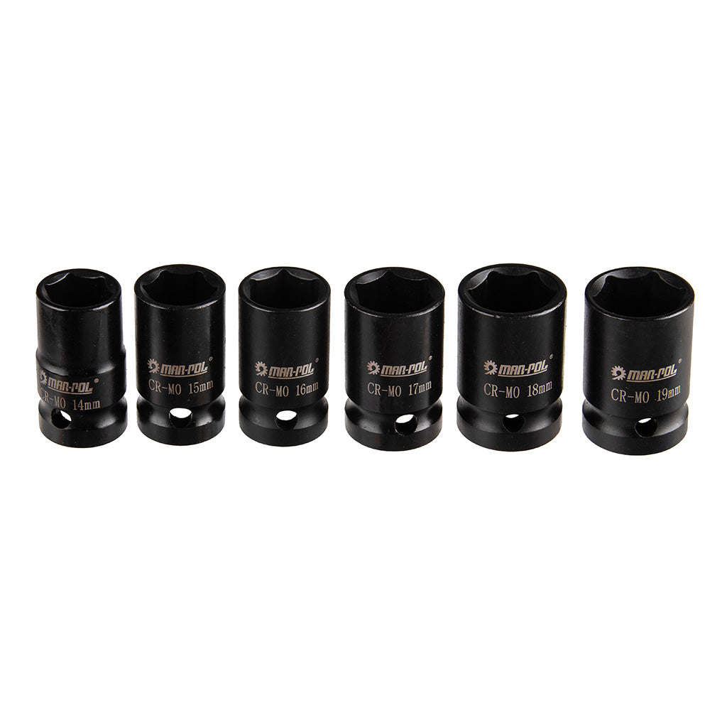 SET CHEI TUBULATE DE IMPACT  1/2" 8-32mm 35 buc