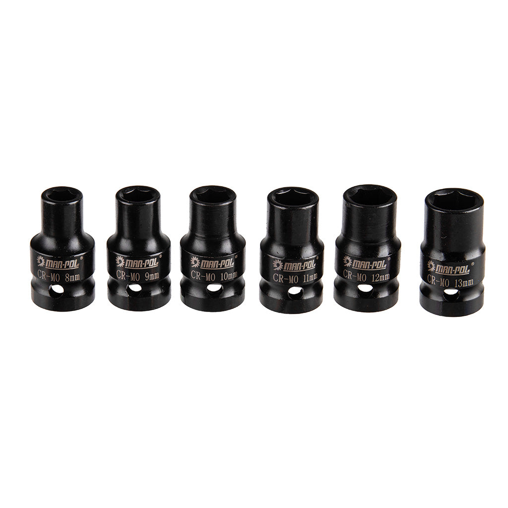 SET CHEI TUBULATE DE IMPACT  1/2" 8-32mm 35 buc