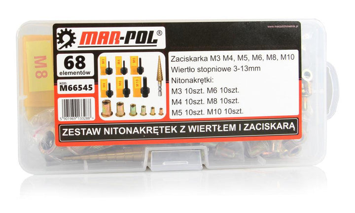 Set piulite nituibile manuale cu accesorii - Bjc tools