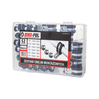 Set cleme de montaj tevi 52 piese, Bride tevi