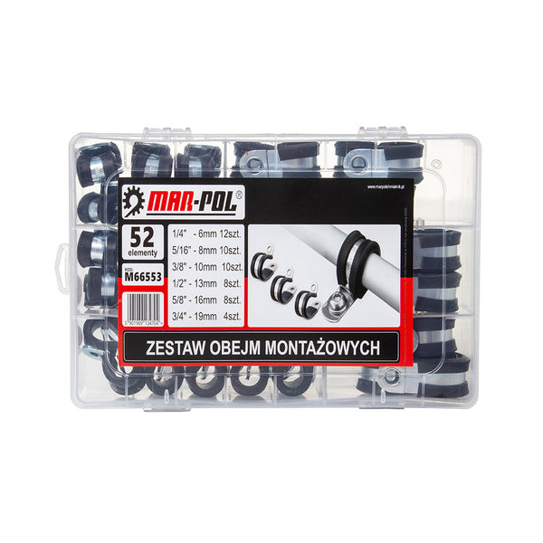 Set cleme de montaj tevi 52 piese, Bride tevi