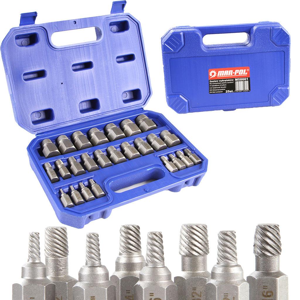 Trusa extractoare suruburi deteriorate 25 piese - Bjc tools