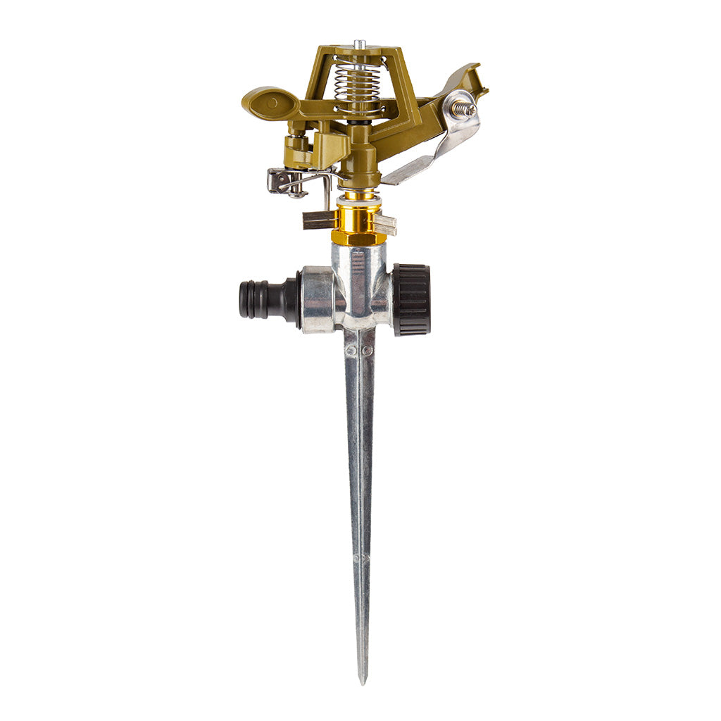 Aspersor cu impuls  360° 1/2",Aspersor apa gradina metalic cu trecere
