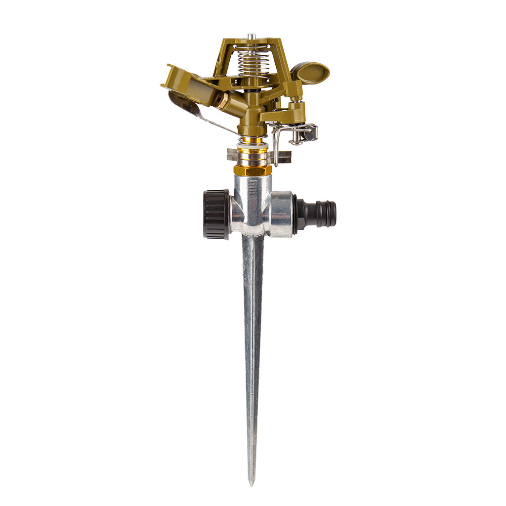 Aspersor cu impuls  360° 1/2",Aspersor apa gradina metalic cu trecere