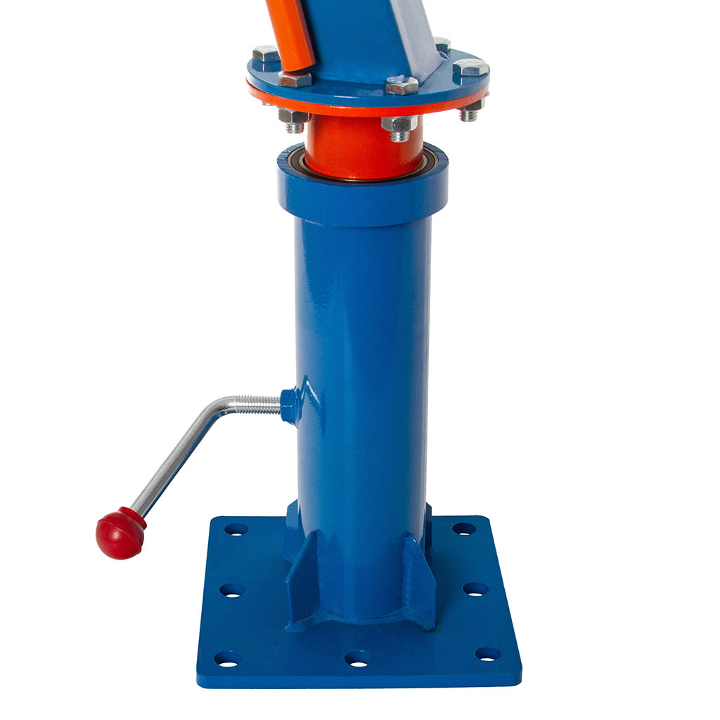 MACARA PIVOTANTĂ/GIRAFA 1 tona - detaliu al construcției robuste și mecanismului de ajustare.